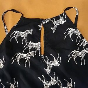 Super Adorable Zebra Print Tank